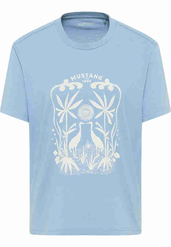 T-Shirt Print-Shirt, Blau, bueste