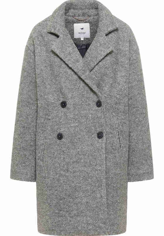 Jacke Wollmantel, Grau, bueste