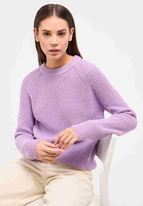 Sweater Strickpullover, Lila, model