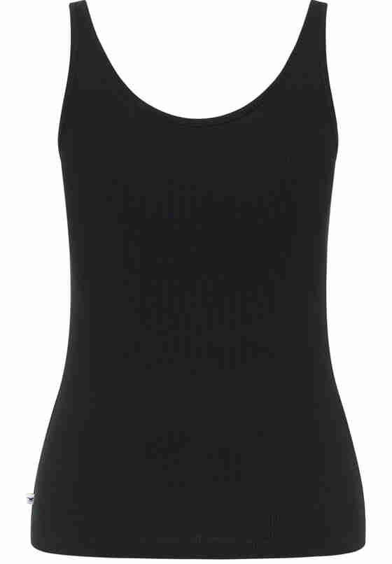 T-Shirt Top, Schwarz, bueste