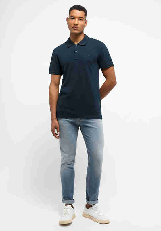 T-Shirt Poloshirt, Blau, model