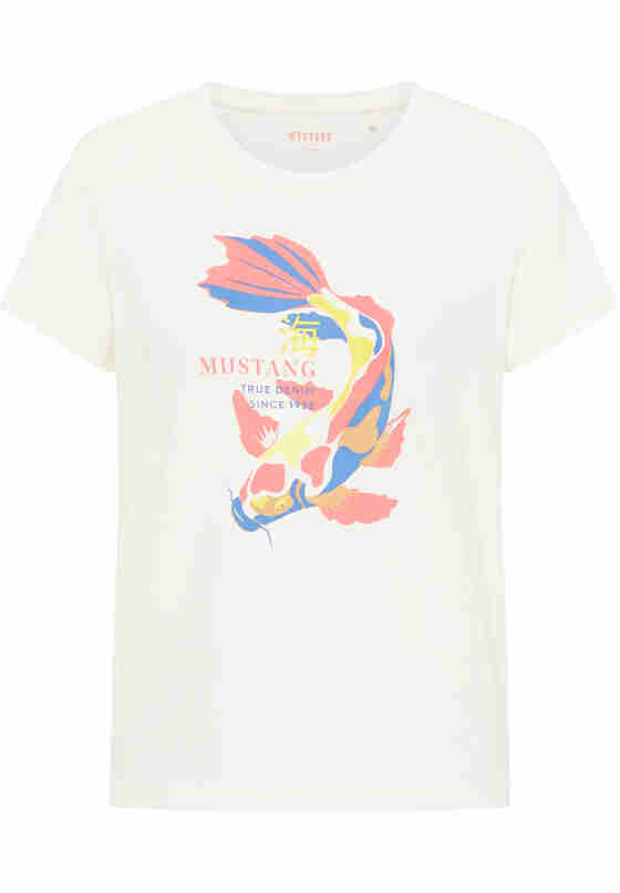 T-Shirt Print-Shirt, Weiß, bueste