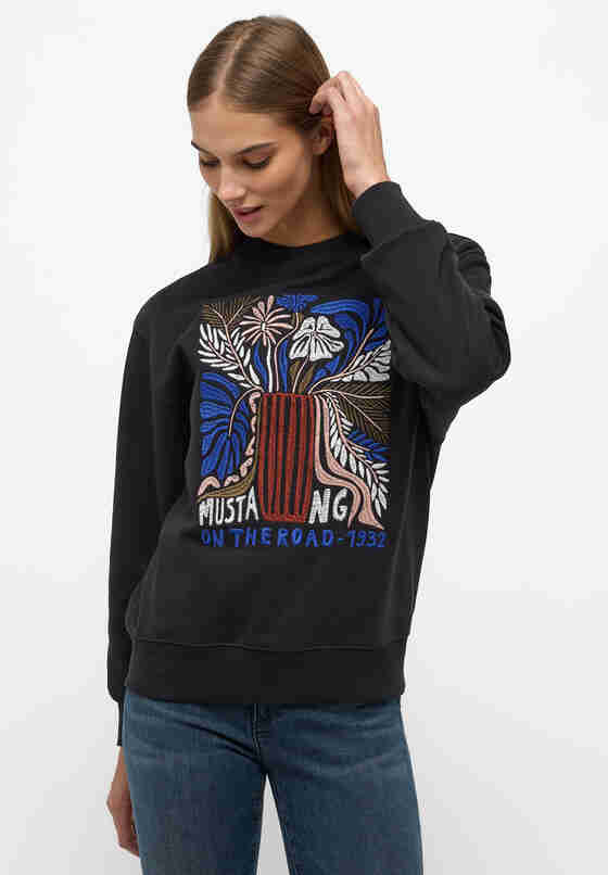 Sweatshirt Sweatshirt, Schwarz, model