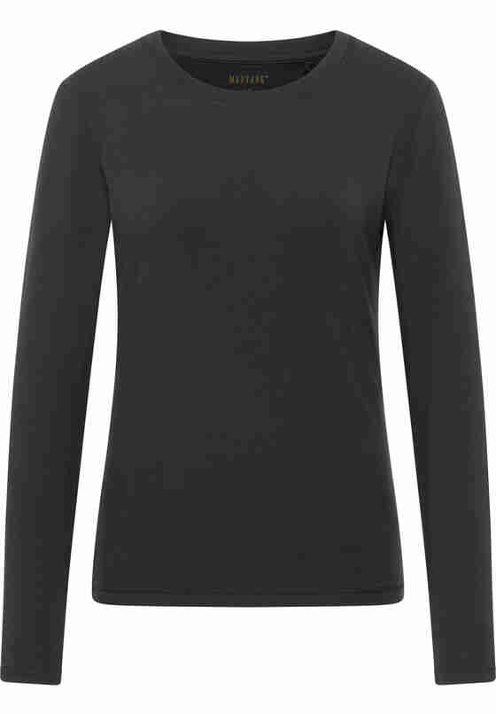 T-Shirt Langarmshirt, Schwarz, bueste