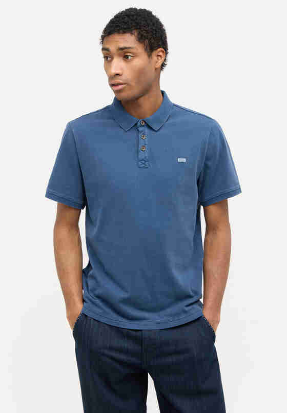 T-Shirt Poloshirt, Blau, model