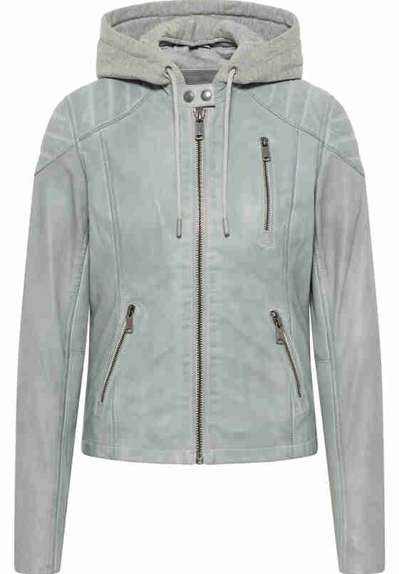 Jacke Lederjacke, Grau, bueste