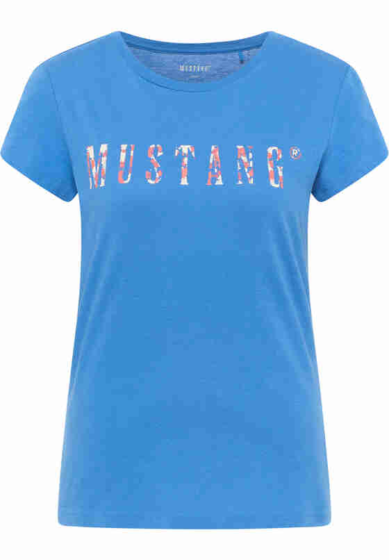 T-Shirt Print-Shirt, Blau, bueste