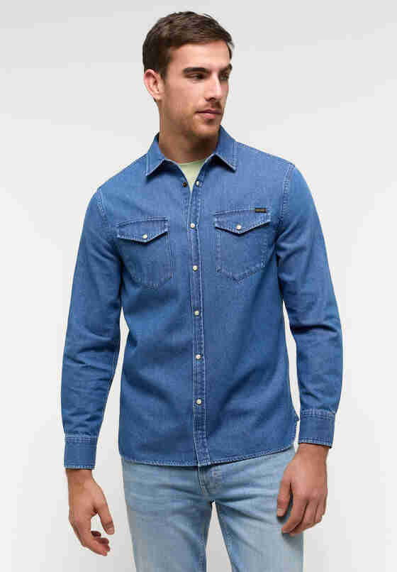 Hemd Jeanshemd, Blau 300, model