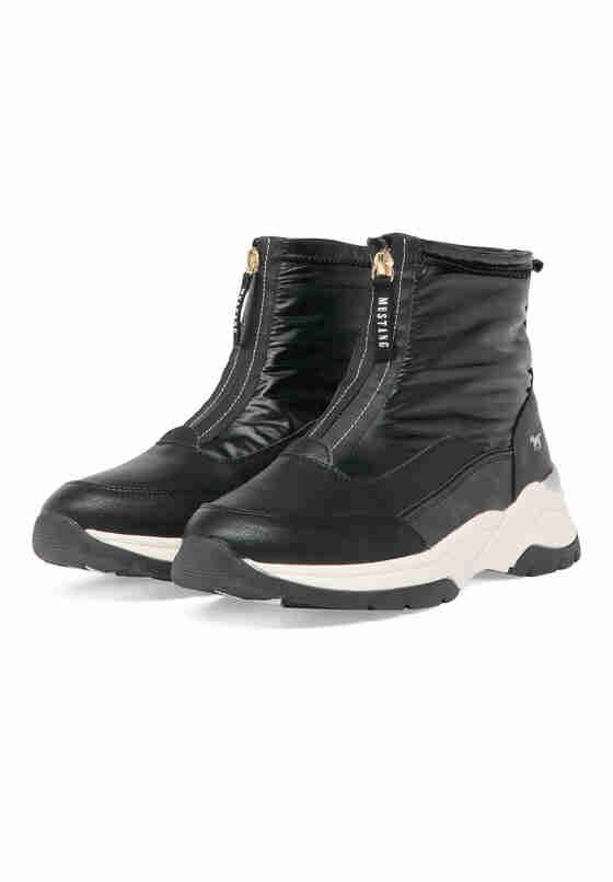 Schuh Boots, Schwarz, bueste