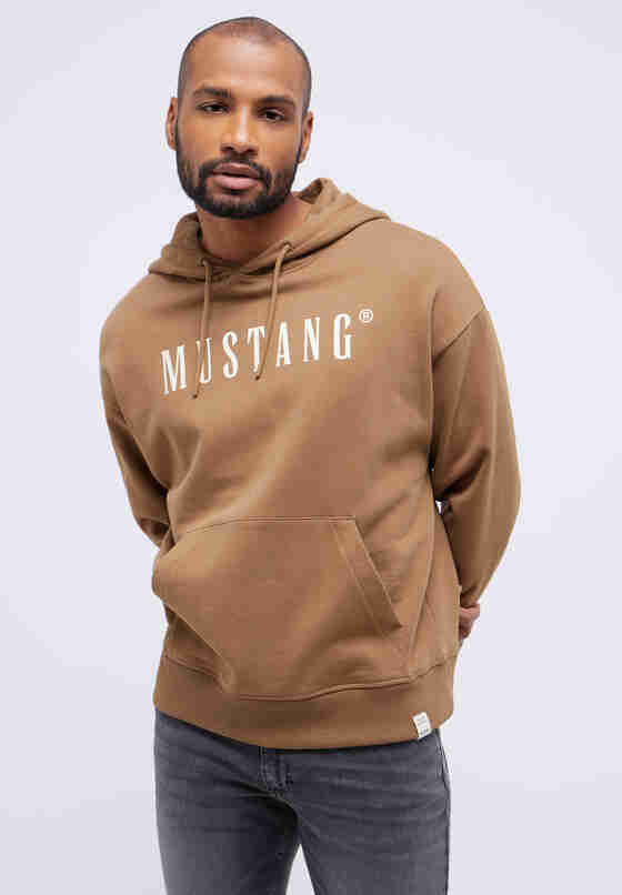 Sweatshirt Hoodie, Braun, model