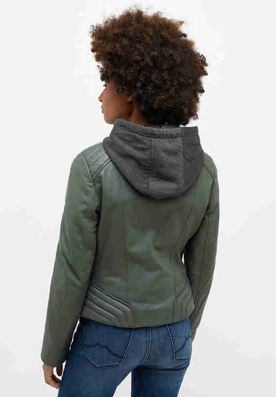 Jacke Lederjacke, Grün, model