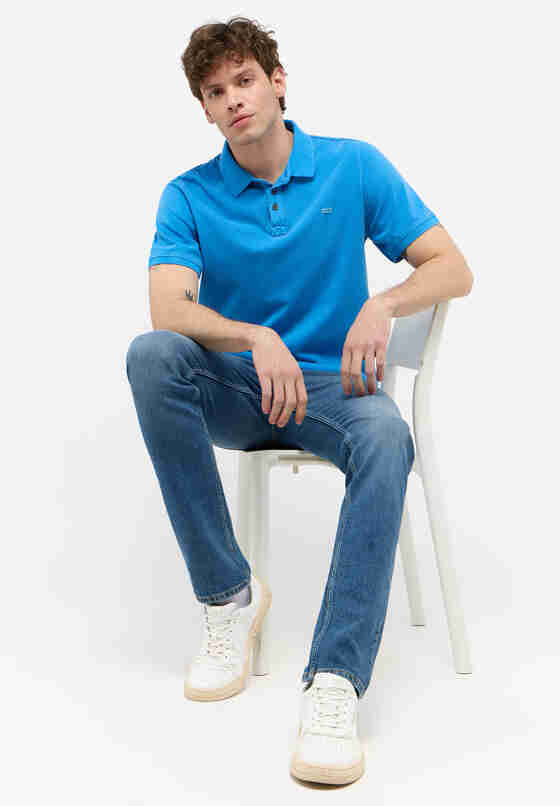 T-Shirt Poloshirt, Blau, model