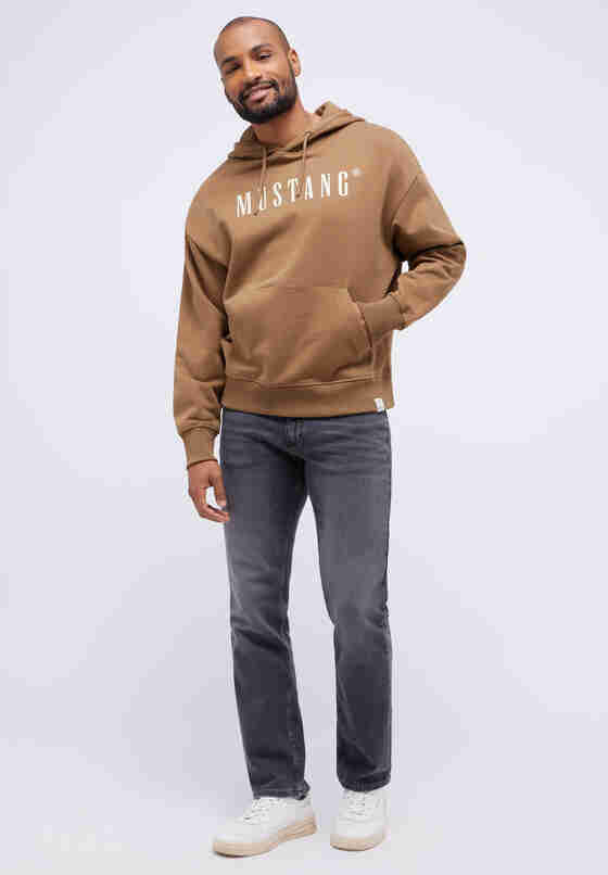 Sweatshirt Hoodie, Braun, model