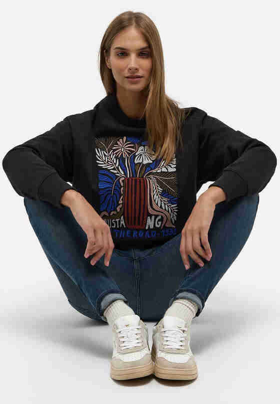 Sweatshirt Sweatshirt, Schwarz, model