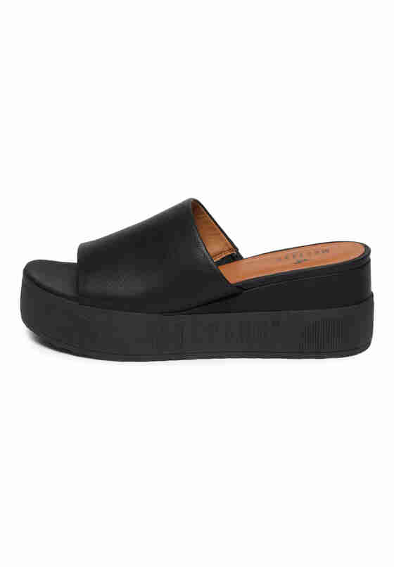 Schuh Pantolette, Schwarz, bueste