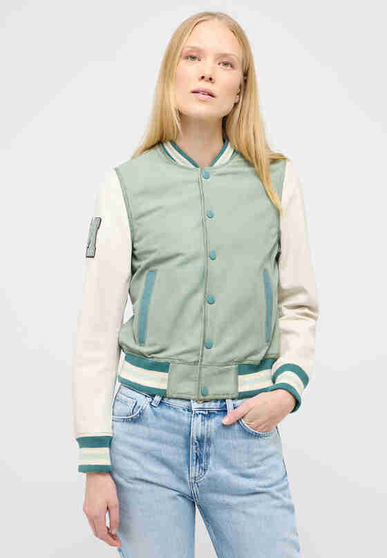 Jacke Lederjacke, Grün, model