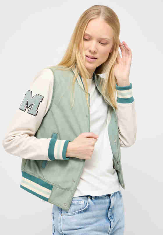 Jacke Lederjacke, Grün, model