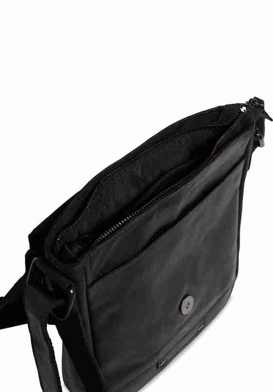 Accessoire Messenger-Umhängetasche, Schwarz, bueste