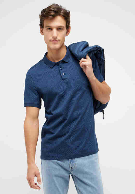 T-Shirt Poloshirt, Blau, model