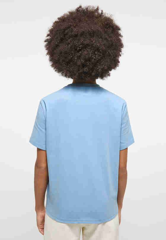 T-Shirt Print-Shirt, Blau, model