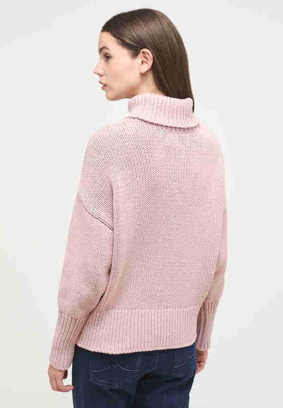 Sweater Rollkragenpullover, Rosa, model