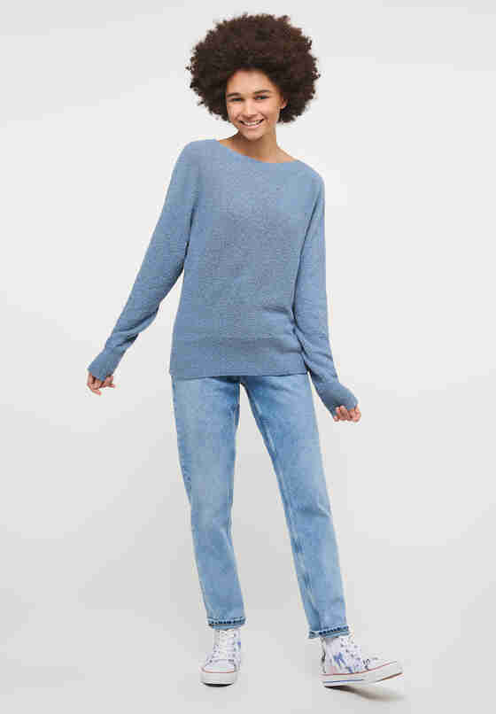 Sweater Strickpullover, Blau, model