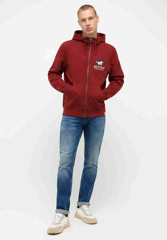 Sweatshirt Sweatjacke, Rot, model