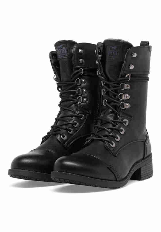 Schuh Schnürboots, Schwarz, bueste