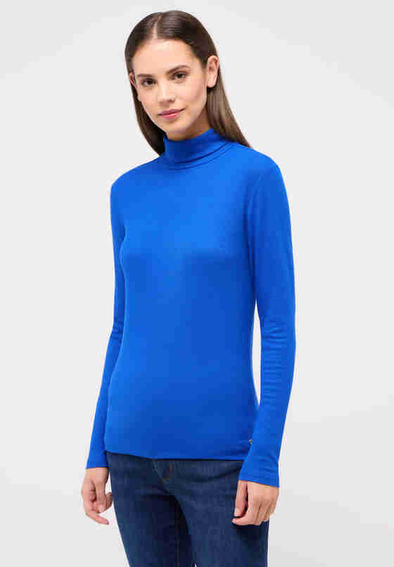 T-Shirt Langarmshirt, Blau, model