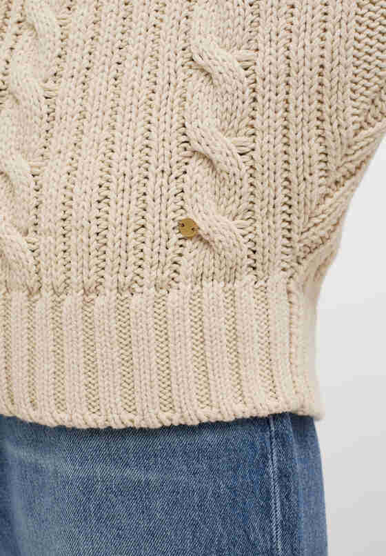 Sweater Strickpullover, Weiß, model