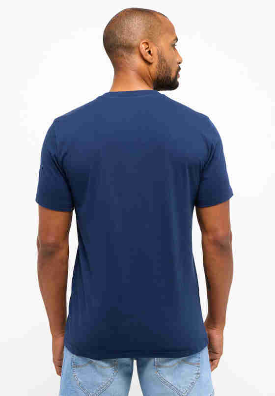 T-Shirt Print-Shirt, Blau, model