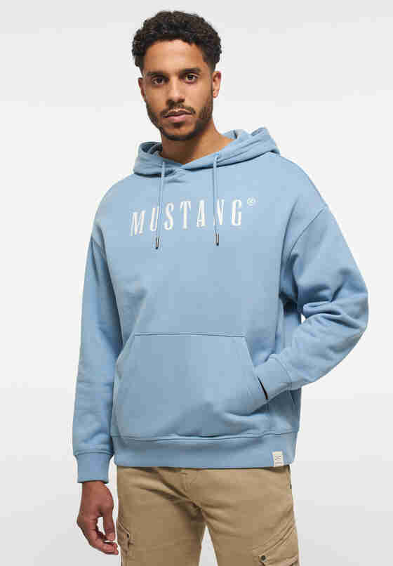 Sweatshirt Hoodie, Blau, model