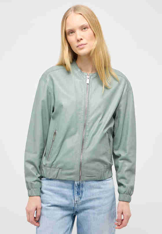 Jacke Lederjacke, Grün, model