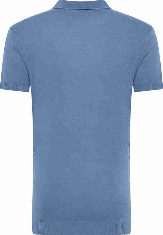 Sweater Poloshirt, Blau, bueste